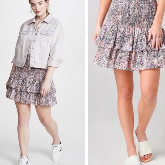Rebecca Minkoff Dresses & Skirts - Rebecca minkoff ruffle mini floral skirt Sz s